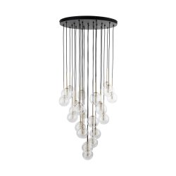 Люстра подвес TK Lighting Nilos Black/Gold 10099