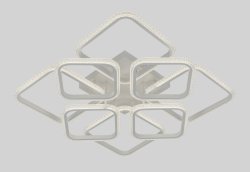 Люстра светодиодная Sirius 5009/4+4В WT 224W LED с пультом+диммер