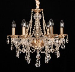 Люстра классическая Sirius SТ 7761/6P GD+ВК