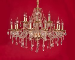 Люстра классическая Sirius SТ 7761/12+6P GD+ВК