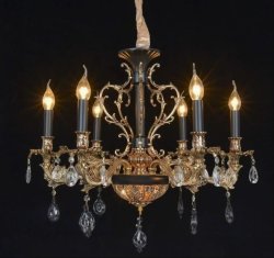 Люстра классическая Sirius SТ 6861/6P MBK+GD+BK