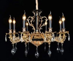 Люстра классическая Sirius SТ 6861/8P MBK+GD+BK