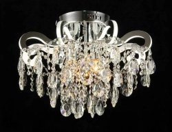 Люстра кришталева стельова Sirius ST 4261/3+8Н CR LED з пультом