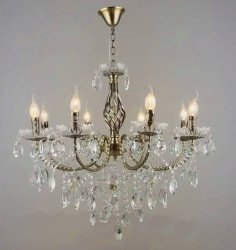 Люстра кришталева свічки Sirius SТ 2546/8H
