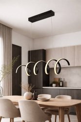 Люстра светодиодная Sirius S5503 BK 52W LED с пультом