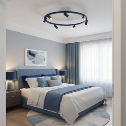 11947 Світильник стельовий Nowodvorski FOURTY ROUND VII NAVY BLUE PL