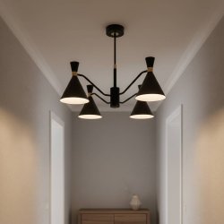 Люстра лофт ALFA SILVA BLACK 63367