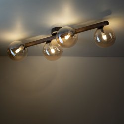 Люстра потолочная TK Lighting ESTERA WOOD ORZECH 11094