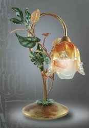 Настільна лампа флористика 0012