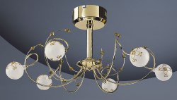 Люстра галогенная TINKO 96766CG/6H WT GO