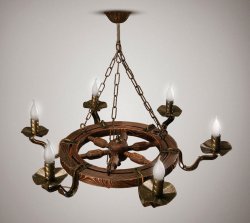 Люстра кантри свечи 165