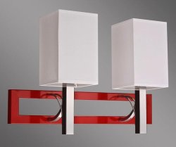 Бра с абажурами Kemar Riffta Red RF/K/2/R