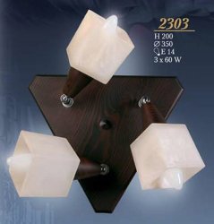 Люстра пристельова з дерева 2303