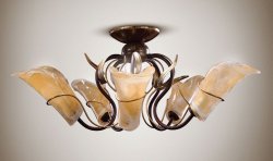 Люстра пристельова з плафонами 0529