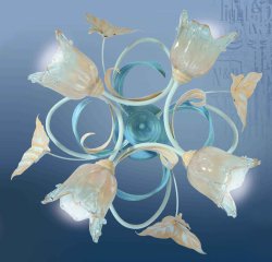 Люстра припотолочная N&B Light Лизавета 17204