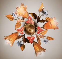 Люстра флористика 4601