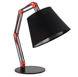 Настольная лампа ALFA Anakin Black 22688