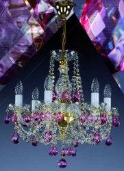 Люстра хрустальная Art Glass Andula VI. short-arms 160 Color