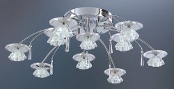 Люстра галогенная TINKO 81165CR/9+1H WT LED