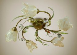 Люстра потолочная флористика 574/1
