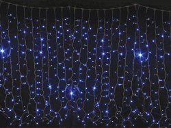 Гірлянда зовнішня світлодіодна Delux Curtain 1520LED 2х7м (син/білий)
