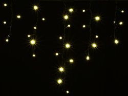 Гирлянда внешняя светодиодная Delux Icicle 90LED 2x0.5м (жел/чер) IP44