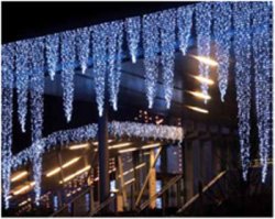 Гирлянда внешняя светодиодная Delux Stalactites 1x5м (син/бел) IP44