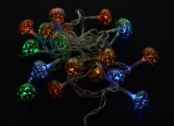 Гирлянда внутренняя светодиодная Delux Metal Ball 20LED (мульт/проз) IP20