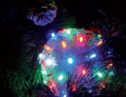 Гирлянда внутренняя светодиодная Delux Ball Light 50LED (мульт/проз) IP20