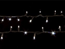 Гирлянда внешняя светодиодная Delux String 200LED 10м (бел/чер) IP44