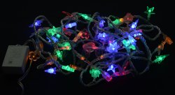 Гирлянда внутренняя светодиодная Delux String Decor C 50LED 5m (мульт/проз) IP20