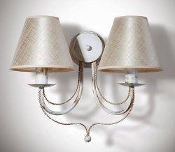 Світильник настінний(бра) з абажурами 20103/2 