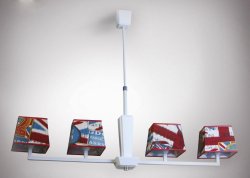 Люстра с абажурами N&B Light Атланта 14106/4