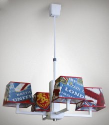 Люстра с абажурами N&B Light Атланта 14107/5