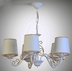 Люстра класична з абажурами N&B Light Софія 11505/5
