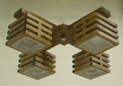 Люстра стельова з абажурами 22681/2