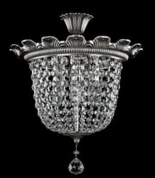 Люстра потолочная хрустальная Art Glass Artemis II nickel Crystal Exclusive