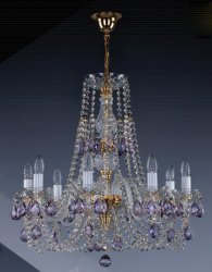 Люстра хрустальная Art Glass Andula VIII. color Classic