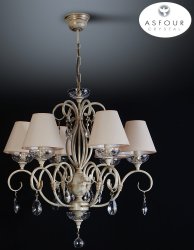 Люстра кришталева з абажурами 60831/1 
