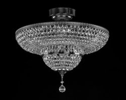 Люстра стельова кришталева Art Glass Marie nickel Crystal Exclusive 