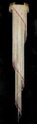 Люстра хрустальная Art Glass Spiral dia. 400x2300 drops Crystal Exclusive