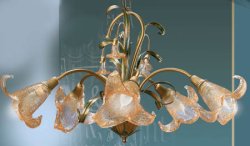 Люстра современная Золотой камыш 1055