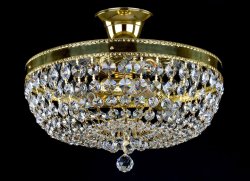 Люстра потолочная хрустальная Art Glass Gerta dia. 350 Spectra Swarovski