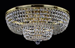 Люстра потолочная хрустальная Art Glass Gerta dia. 600 Spectra Swarovski