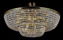 Люстра потолочная хрустальная Art Glass Gerta dia. 800 Spectra Swarovski