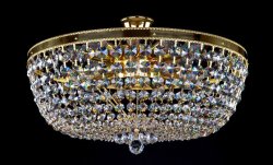 Люстра стельова кришталева Art Glass Gertruda dia. 600 Spectra Swarovski 