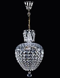 Люстра подвес хрустальная Art Glass Vivien II chain Ni Spectra Swarovski