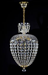Люстра подвес хрустальная Art Glass Vivien III chain Spectra Swarovski