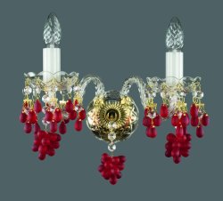 Светильник настенный(бра) Art Glass Angela II red