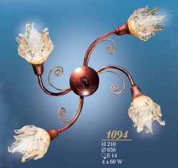 Бра флористика N&B Light Лебедь 1094